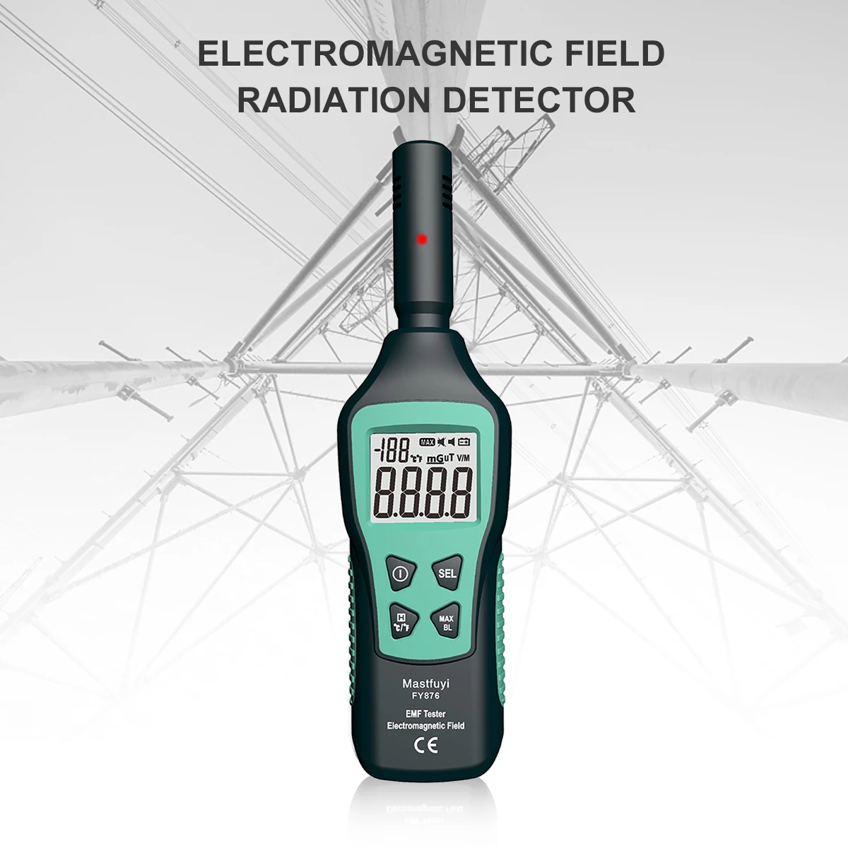 Mastfuyi Radiation Dosimeter EMF Meter High-precision Electromagnetic Radiation Detector Household radiation detector emf meter tester