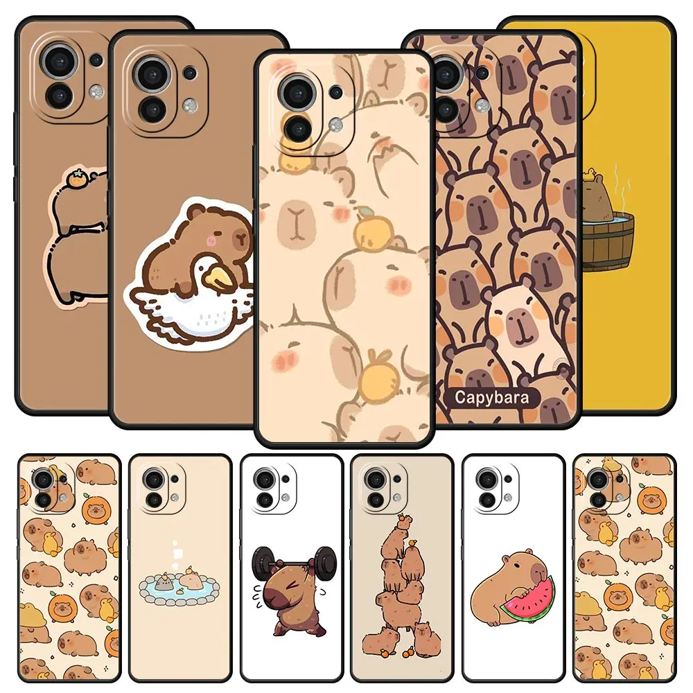 Capybara Couple Cartoon Soft Phone Case Cover