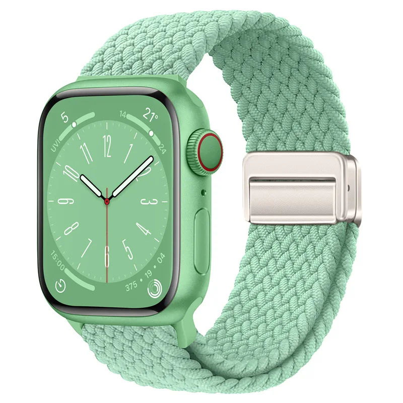 Nylon Braided Loop Strap with Magnetic Buckle - Adjustable Wristband
