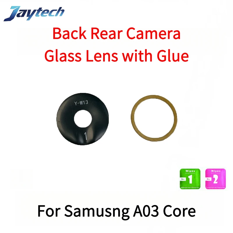 삼성 갤럭시 A01 A02 A02S A03S A03 A04 A04S A05 A06 A05S 코어용 후면 카메라 유리 렌즈 (접착제 포함) 1세트