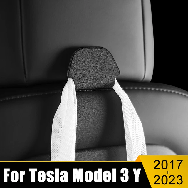 For Tesla Model 3 Y 2017 2018 2019 2020 2021 2022 2023 ABS Car Seat Back  Hangers Headrest Mount Storage Holder Bag Pouch Hooks - AliExpress