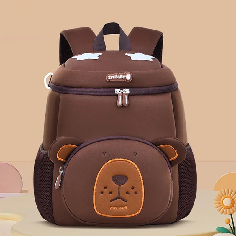 Kindergarten Kids School Bags for Boys Cute 3D Cat Bookbag Light Weight Student Lion School Backpacks Mochilas Para Estudiantes 5