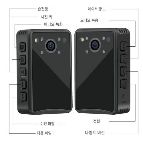 A23 경찰 바디 카메라 HD 1080P DVR 비디오 보안 캠 IR 야간 투시경 미니 캠코더, 14 H 긴 배터리 수명 기록 4