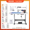 VEVOR Industrial Sewing Machine 550W Servo Motor and Table Stand 5000s.p.m Heavy-duty Lockstitch Sewing Machine Control Panel 1