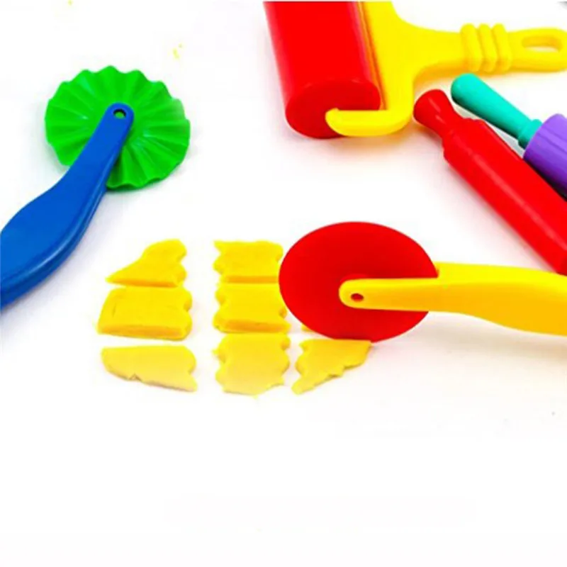 3D Plasticine Tools Playdough Set Color Play Dough Model Tool Toys Clay Moulds Deluxe Set