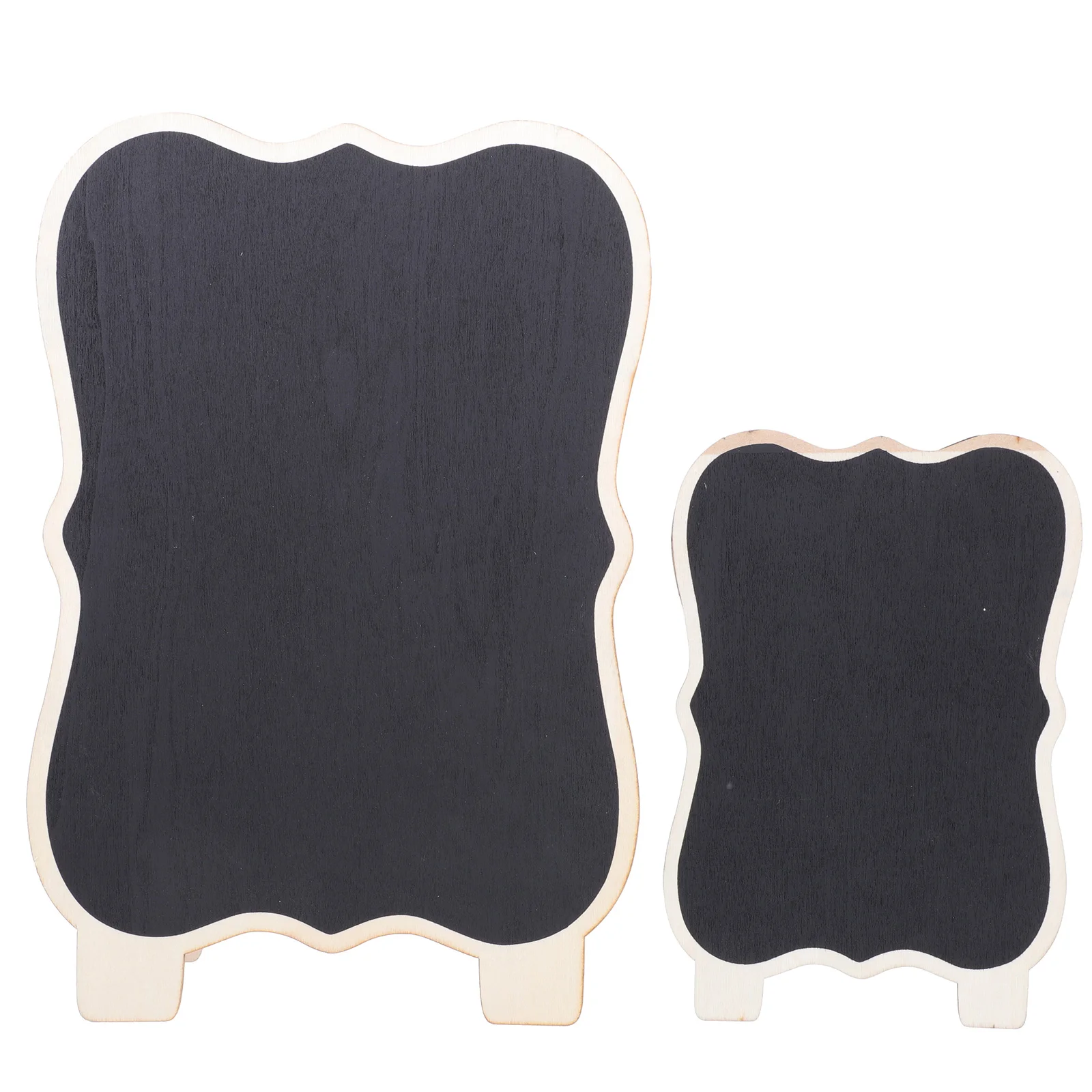 2 Pcs Small Blackboard Note Writing Wooden Craft Message Blackboards Kids Painting Mini Sign Erasable Chalkboard
