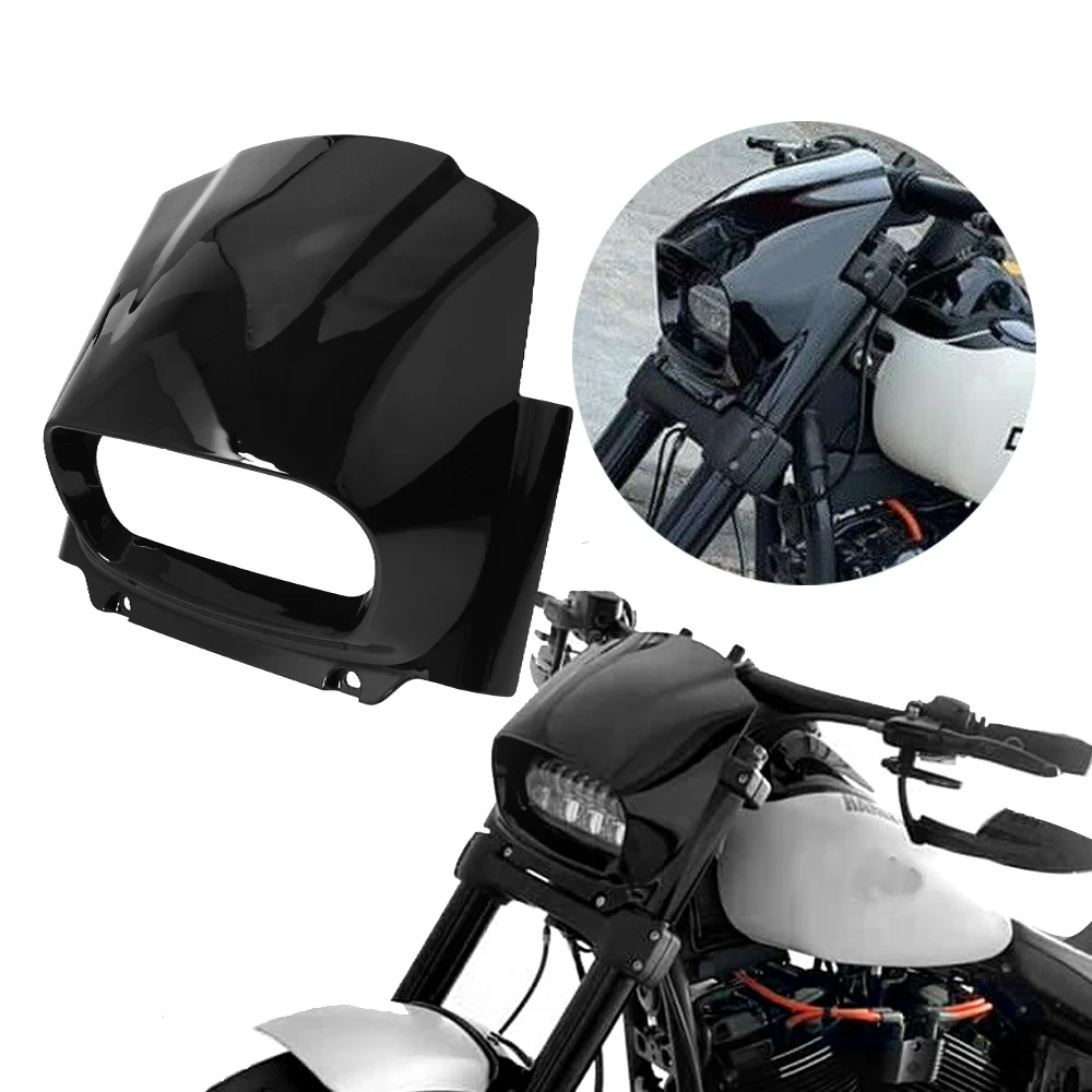 Фонарь передний черный для Harley M8 Softail Fat Bob FXFB FXFBS 2018-2022 2021 |