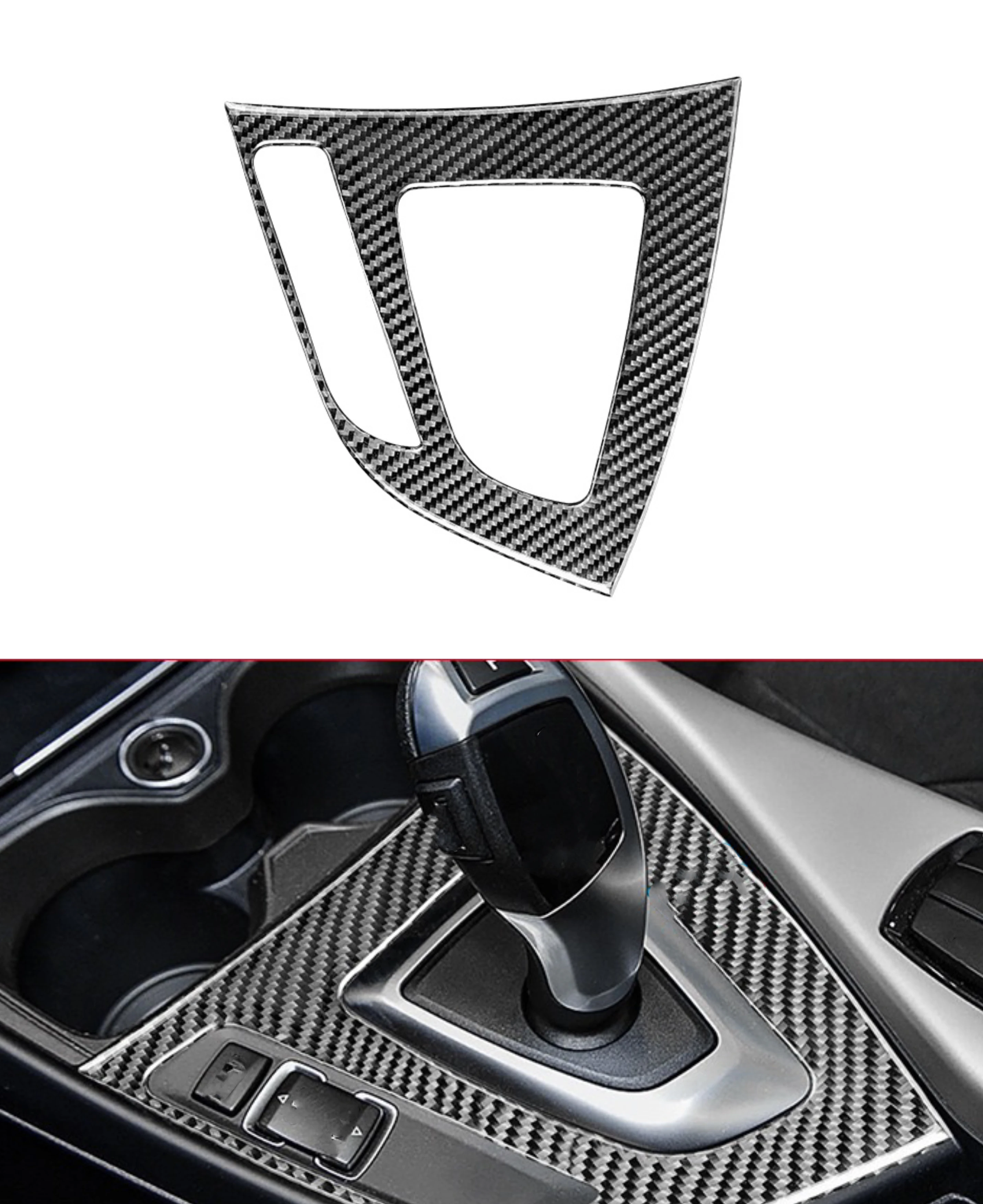Autostyling interieur Auto Binnendeur Armsteun Handvat Cover Trim Sticker Voor BMW 1 2 Serie F20 F21 F22 F23 2012-2018 ABS Koolstofvezel (Kleur : 5 Matt black