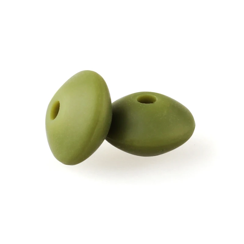 20/50/100 pièces 12mm perles de Silicone lentilles focales entretoise perles pour la fabrication de bijoux stylo bricolage sucette Clips chaîne Bracelet collier