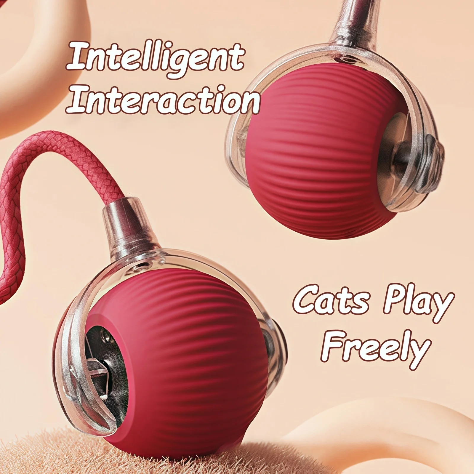 Smart Rolling Cat Toy 2