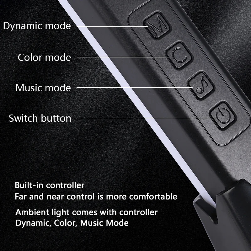 LED Floor Lamp RGB Desktop Light Bars Night Light Music Rhythm Atmosphere Backlight For Gaming TV Room Decoration