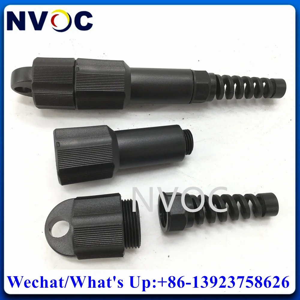 8Pcs Waterproof PDLC SC Metal Protective Cover Sleeve for HDMI Optical Fiber Cable Outdoor Dust Data Performance Home Theater