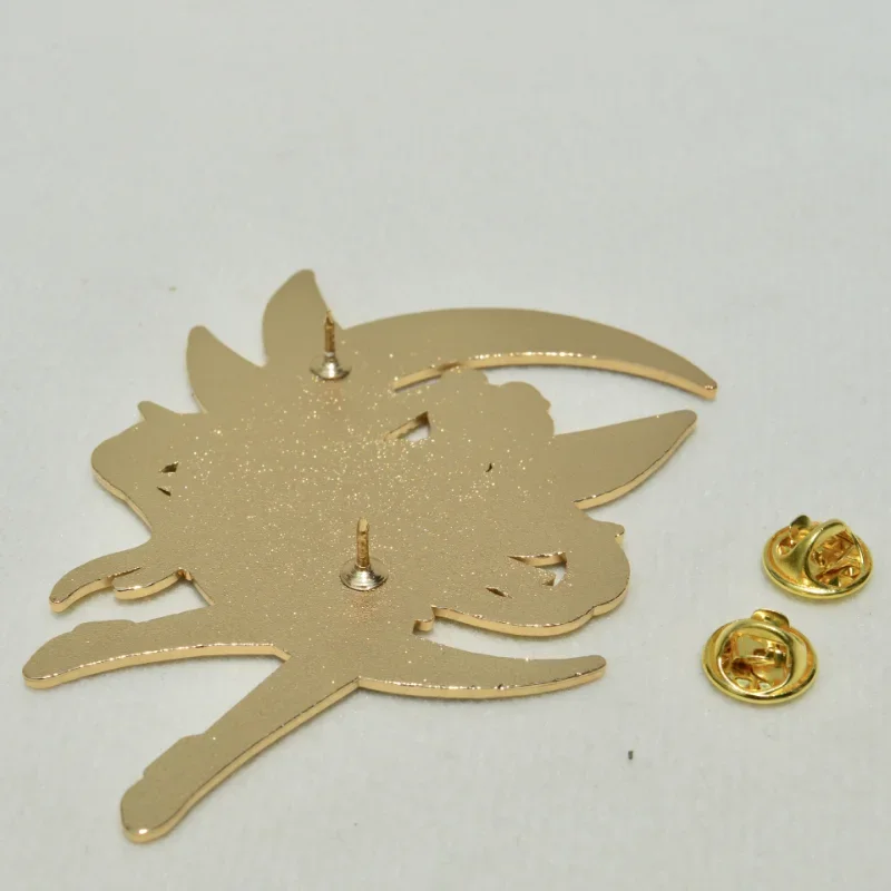 Sun Moon Reversible Enamel Pins - 1.5 Inch Round Brooch Pins For Backpacks & Jackets