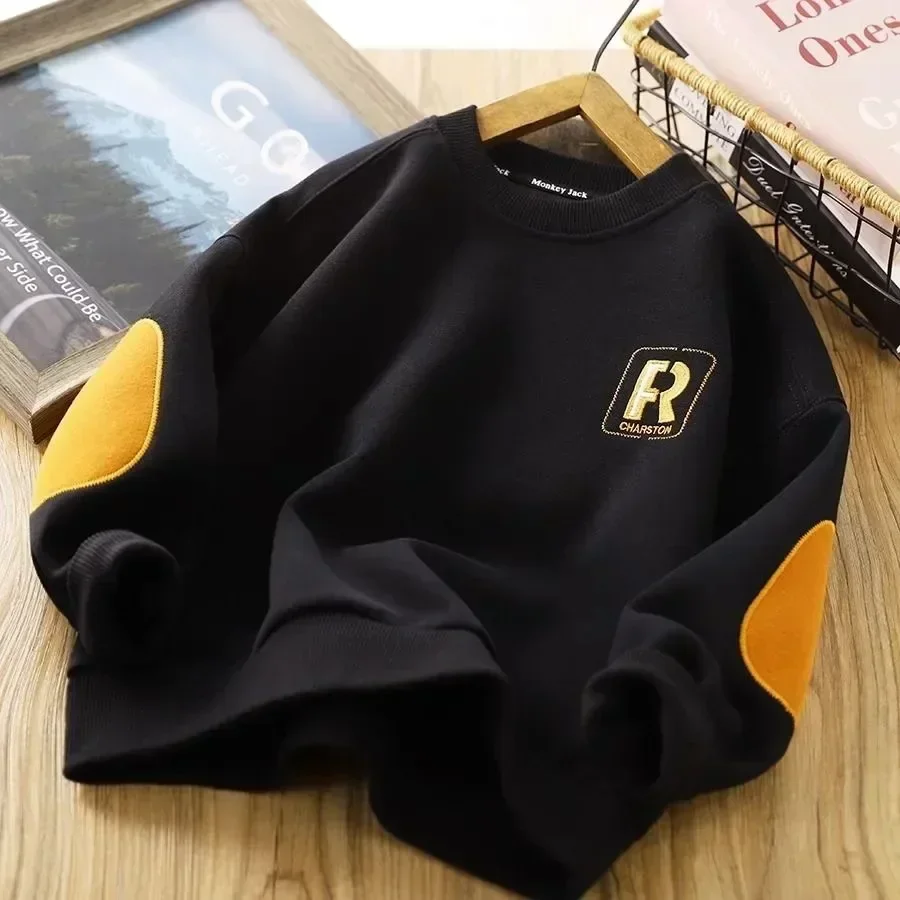 Boys Kids Hoodie Sweatshirts Sports Pullover Teenagers Letter Printed Spring Fall 4 To 14Yrs Children's Clothes Casual