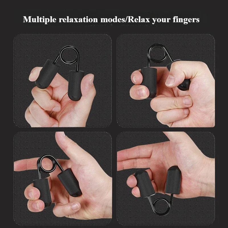 Hand Strengthener Finger Trainer Finger Strength Trainer Forearm Exerciser Wrist Exerciser Hand Grip Trainers Hand Exerciser 30LB Aluminum Alloy Grip Strength Device Finger Strength Device Exercise Finger Exercise Grip Training Tool Gym Fitness Products