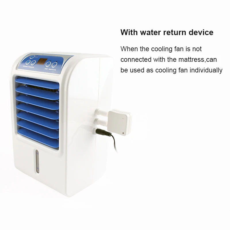 Water Circulation Bed Ice Sleeping Pad Water-cooled Refrigeration Mattress Cooling Fan Conditioner Air Conditioning Cooler EU US 4