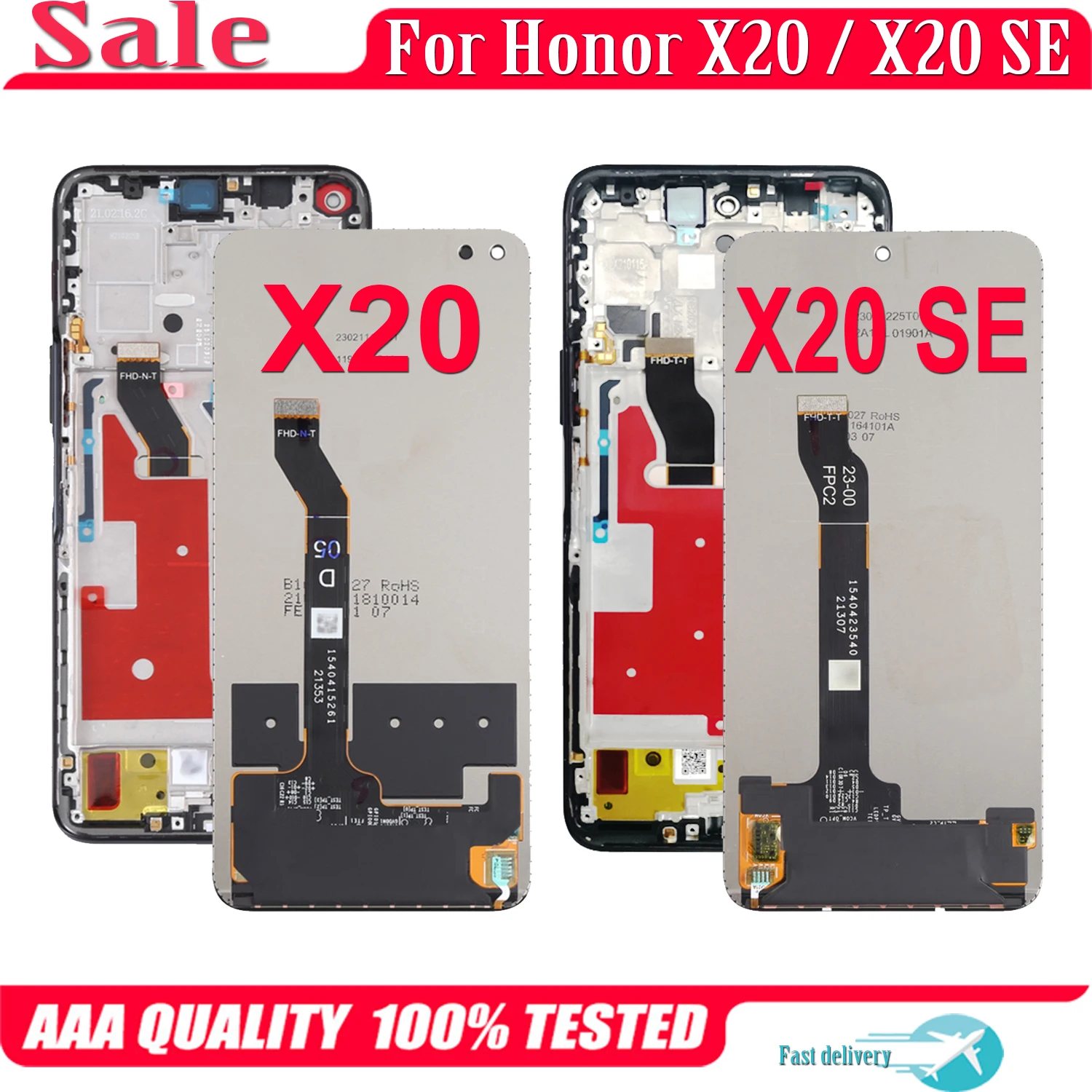

Original For Huawei Honor X20 SE X20SE NTN-AN20 LCD Display Touch Screen Replacement Digitizer Assembly