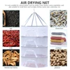 4 Layer Bra Drying Clothes Net Removable Windproof Hook for Flowers Buds Plants Organizer Drying for Fish/Vegetables/Fruit/Herbs 2