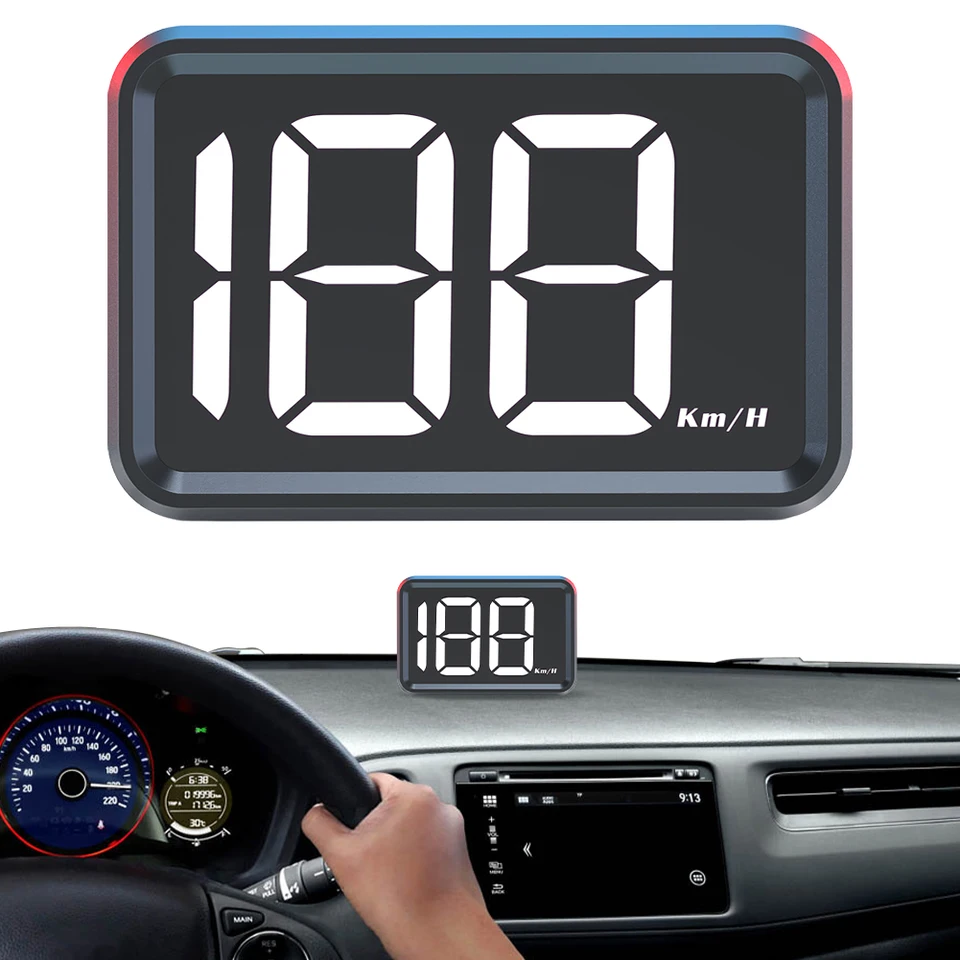 Digital Head Up Speedometer with Large Font Display