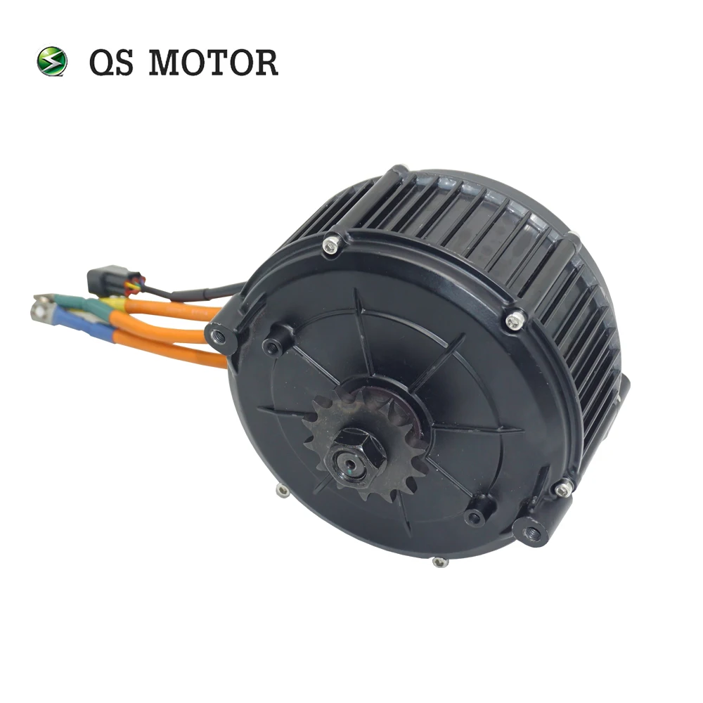QS MOTOR QS165 V2 5000W 72V 35H PMSM Mid Drive Motor with 428 14T Sprocket for E-cycle