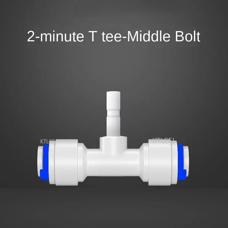 

1/4" 3/8"OD Hose To 1/4" Pipe RO Water Plastic Pipe Fitting Quick Connector Reverse Osmosis Aquarium System Coupling T Shape Tee