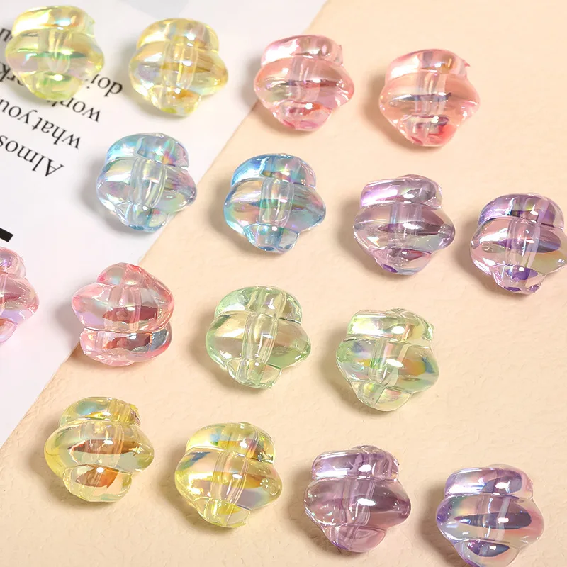 

Яркие акриловые серьги в форме спирали с УФ-покрытием, прозрачные цвета, Необычные геометрические серьги Φ 100 шт. 17 мм