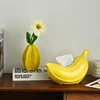 Creative Banana Tissue Box Storage Household Living Room Coffee Table Dining Table Bedroom Ceramic Decoration Paper Box 4