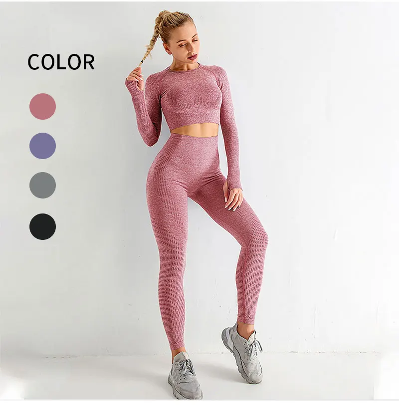 2/5PC Women's tracksuit Seamless Yoga Set Women Sportswear Suit For fitness Workout Clothes Sports Outfit Gym Set Sports Suits