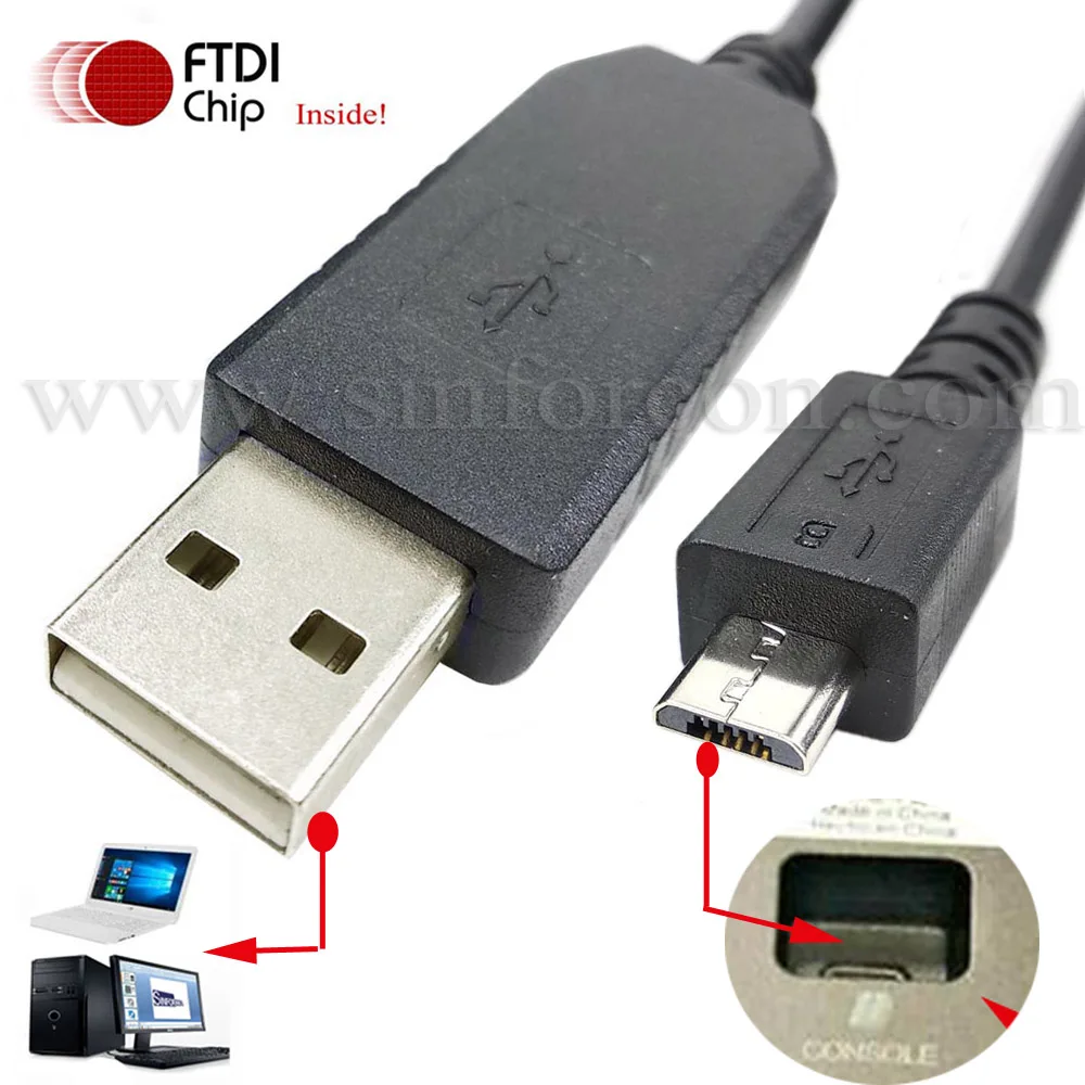 Cabo de Console ap Wifi para Aruba Usb para Micro Usb Ap203 Ap303 Ap344 Ap345 Ap504 505 Ap514 515 A534 535 Ap555 Ap555 Ap555
