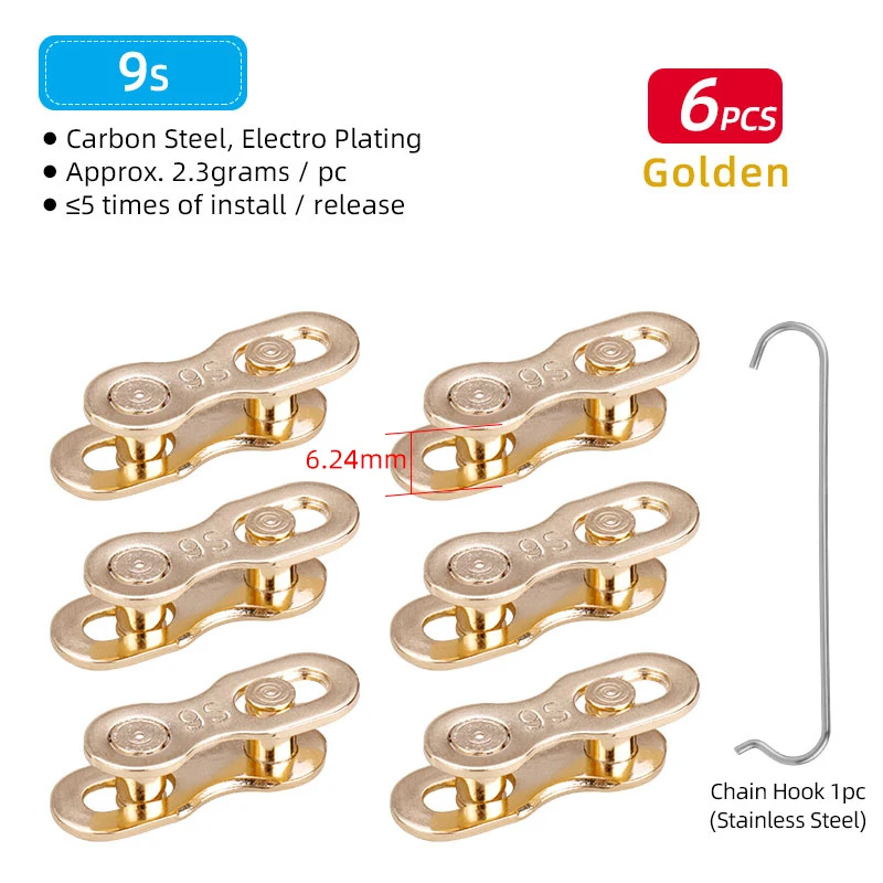 9S Gold 6pcs