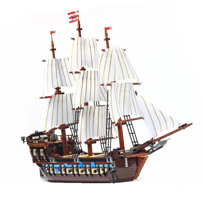 

Pirates Imperial Caribbean Building Blocks Set Flagship Model DIY Compatible Christmas Toys for Boy Gifts Kids 10210 22001 19022