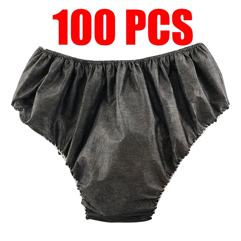 Дышащие одноразовые трусики из нетканого материала для женщин и мужчин, деловые трусы для отдыха в спа, без стирки, нижнее белье для менструации, женское нижнее белье