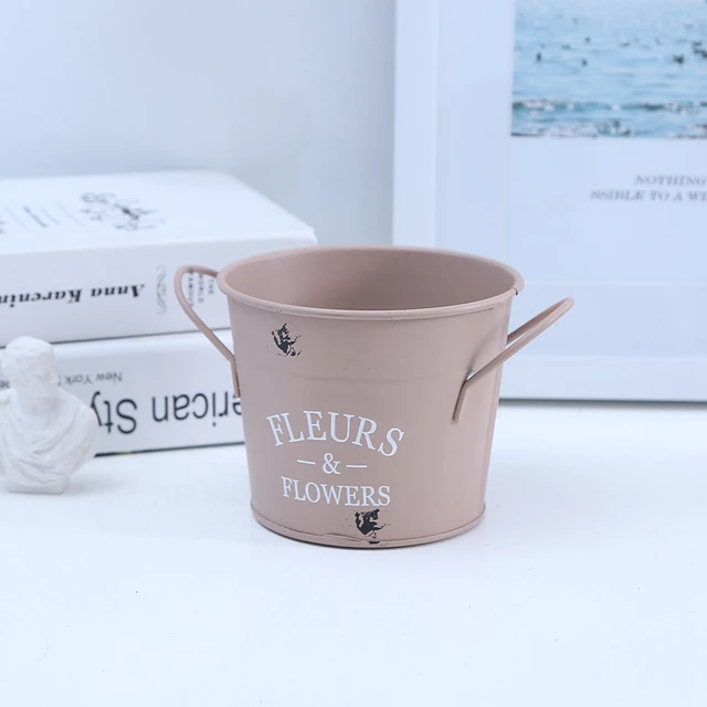 Vintage Elegáns Virág Váza Ón Kancsó Fém Vas Virágok Vödör Edények Otthoni Esküvői Party Kerti Dekoráció - Image 5