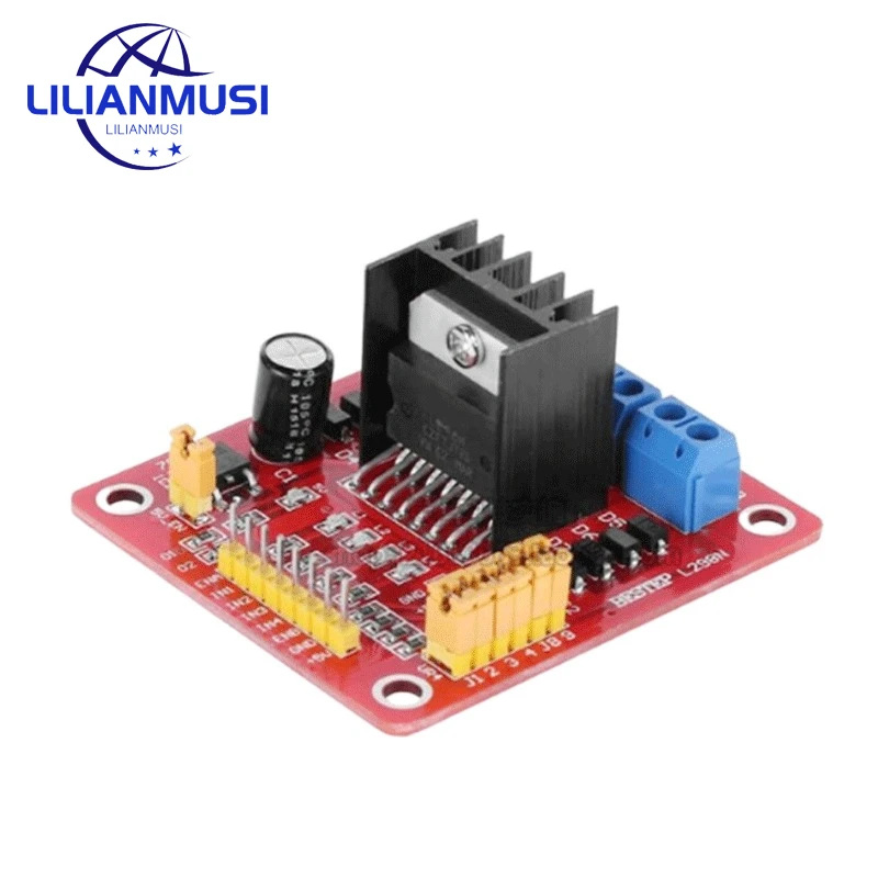 1 Pz L298N Modulo Scheda Driver L298 Motore Passo-Passo Smart Car Robot Breadboard Peltier Ad Alta Potenza