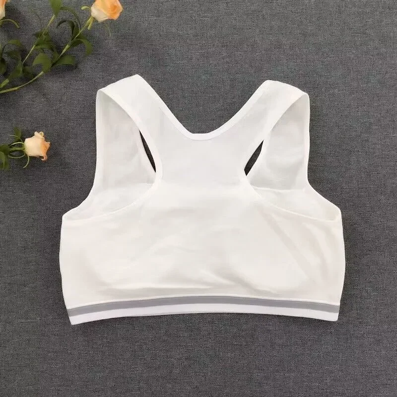 Girls Sport Underwear Cotton Tops Children Training Bra Teenager Undergarments 8-16years