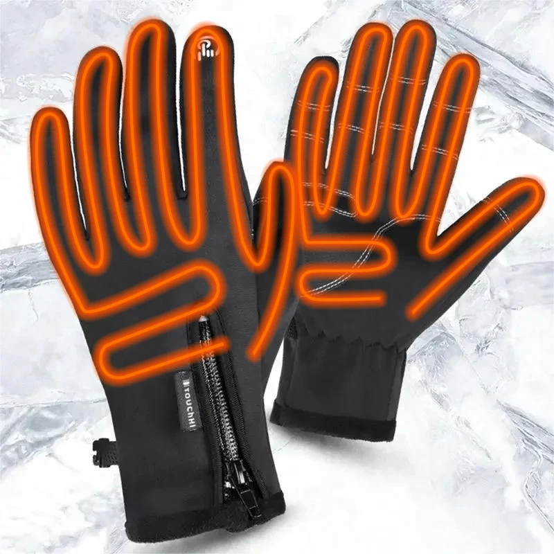 

Heated Gloves USB Rechargeable Battery Powered Electric Heated Hand Warmer Support Fingertip Touchscreens For Hunting Fishing