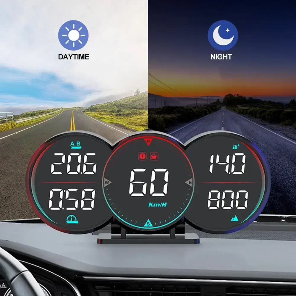  HUD GPS + Beidou Ĩ  ÷, LCD ӵ,   µ ˶,  跮,  , DC 12V