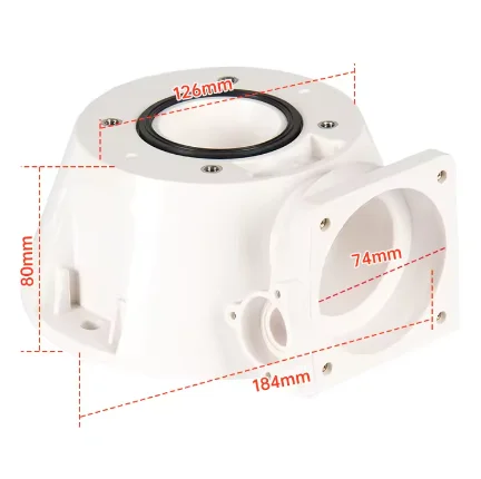 SEAFLO 12V 24V Horizontal Toilet Base