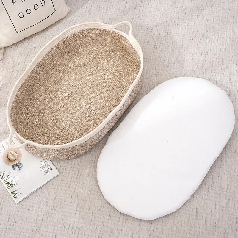 Baby Basket Cotton Rope Newborn Going Out Sleeping Basket Baby Diaper Changing Table Newborn Cradle Bed