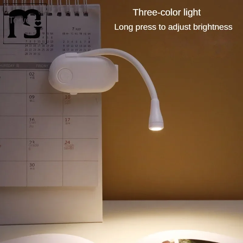 Book Lamp Read Led Lights Steplessly Brightening Usb Light Home-appliance Books Fixture Bed 3 Colors Chargeable Lamps Desk