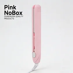Versatile 3 - in - 1 Hair Styling Tool: Mini Flat Iron, Straightening Brush, and Professional Hot Comb - UK (Pink NoBox)