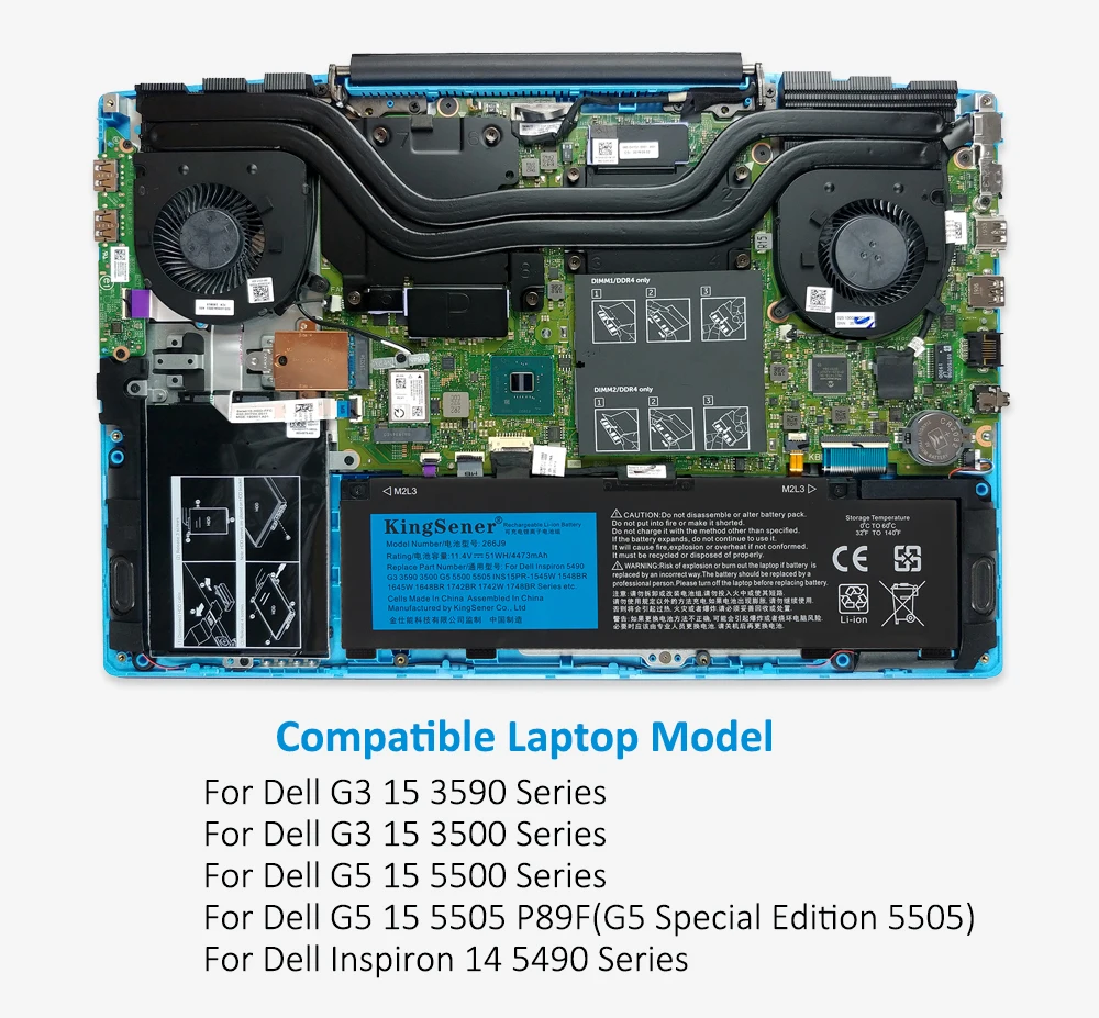 DELL 15 3590 3500 bateria G5