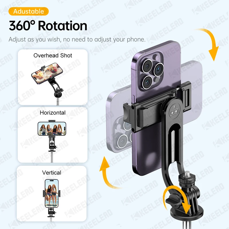 Selfie Stick Tripod Selfie Stick Sports Camera Selfie Stick Cell Phone Selfie Stick Smartphone Selfie Stick Phone Selfie Tripod 360 Rotation Portable Stand Wireless Remote For Lights Digital Cameras Gopro Smartphone
