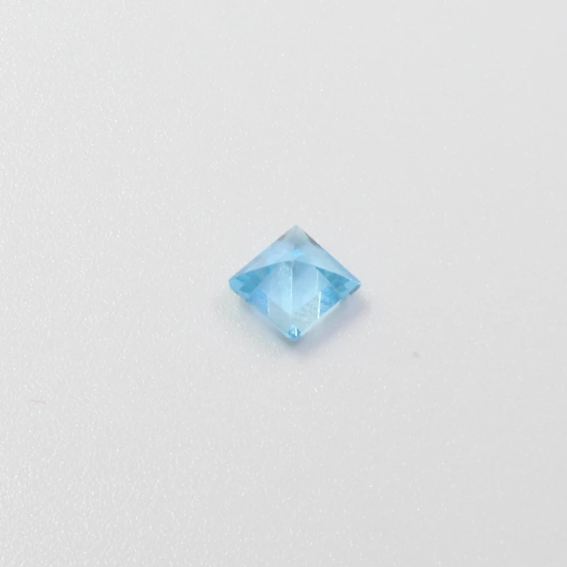 5mm * 5mm Natural Princess Square Cut Topaz Loose Gemstone Jewelry DIY VVS Grade 100% Real Topaz Loose Gemstone for Jewelry DIY