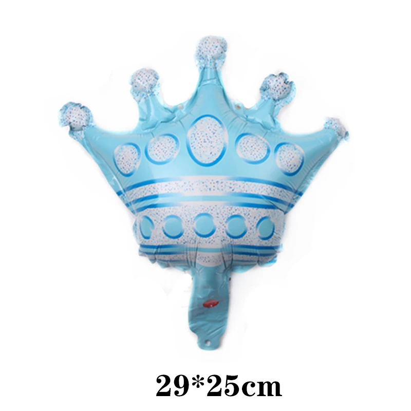 Elegant Crown Foil Balloons - Rose Gold, Silver, Pink, and Blue Party Decorations