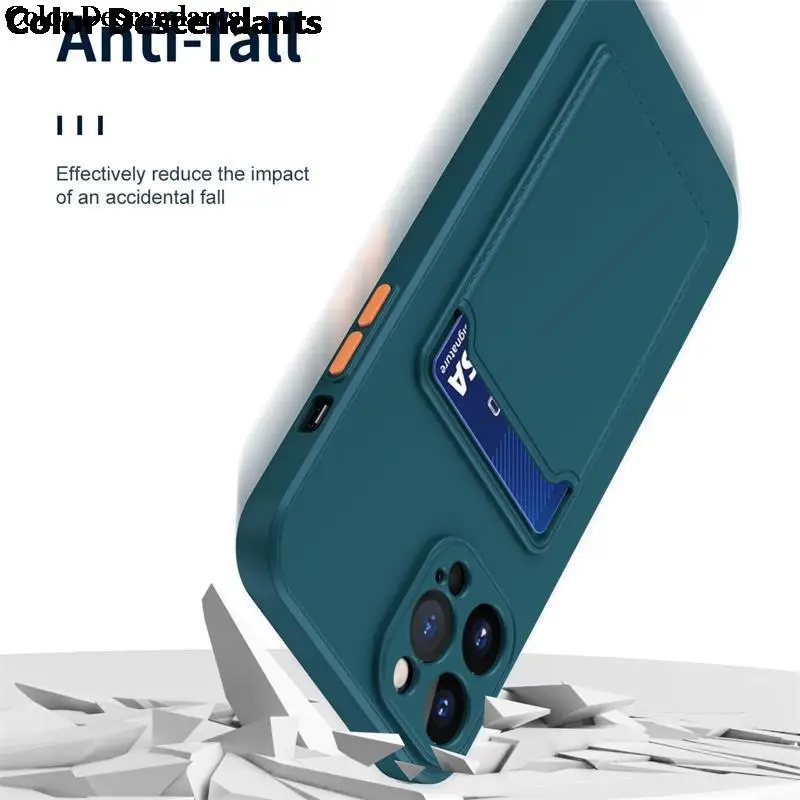 Liquid Silicone Fashion Colors Card Slot Wallet Case for Oppo F19