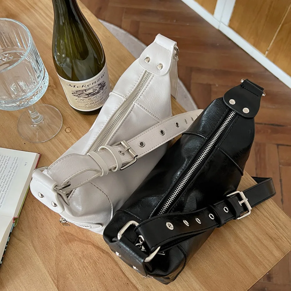 The Lady Style Shoulder Bag For Women Trendy Motorcycle Handbag Minimalist Shoulder Purse For Girls Street Wear Underare Bags