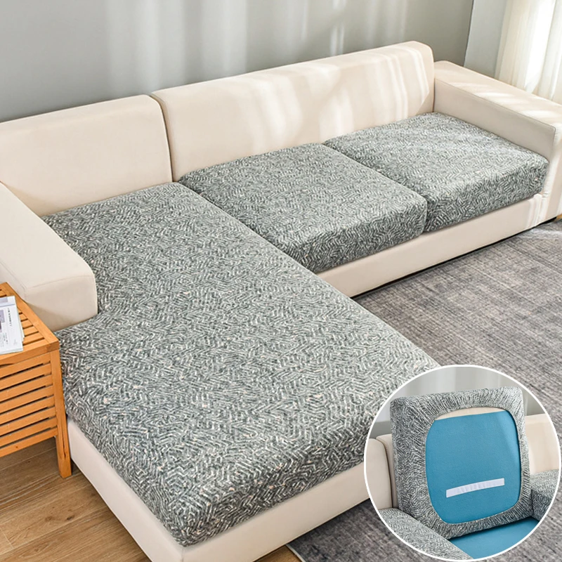 Elastic Sofa Seat Cushion Cover 1/2/3/4 Seater L shaped Corner Sofa