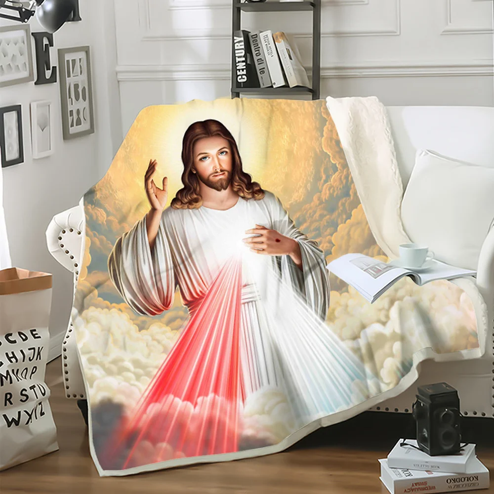 

Модное одеяло CLOOCL, пасхальное, христианское, католическое, искусственное, 3D печать, подростковое постельное белье, домашний декор, быстрая доставка