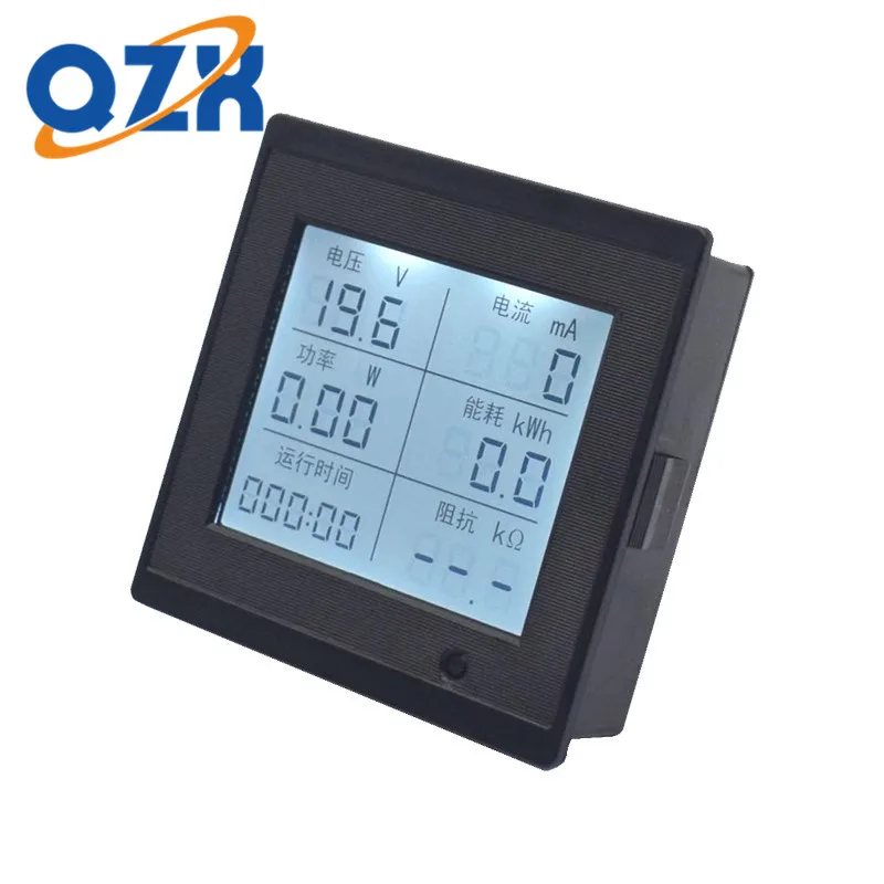 6-100V-DC-voltage-and-current-meter-power-and-energy-consumption-meter ...